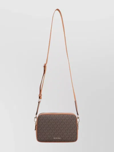 Michael Michael Kors Bryant Media Logo Camera Shoulder Bag In Neutral