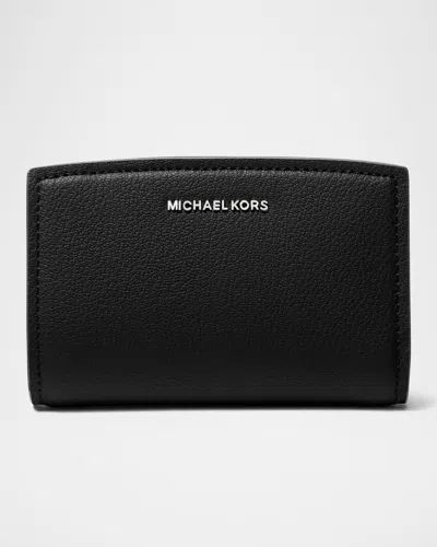 Michael Michael Kors Bryant Medium Bifold Leather Wallet In Black