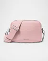 Michael Michael Kors Bryant Medium Double Zip Camera Crossbody Bag In Smokey Ros