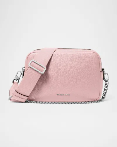 Michael Michael Kors Bryant Medium Double Zip Camera Crossbody Bag In Smokey Ros