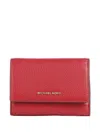 Michael Michael Kors Bryant Medium Leather Wallet In Red