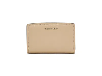 Michael Michael Kors Bryant Medium Zip Around Wallet Wallet Handbags Khaki: One Size In Brown