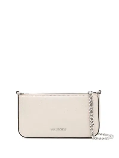 Michael Michael Kors Bryant Small Conv Crossbody Pouchette In Beige