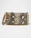 Michael Michael Kors Bryant Small Convertible Snake-print Pouchette Crossbody Bag
