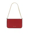 Michael Michael Kors Bryant Small Pebbled Convertible Pouch In Red