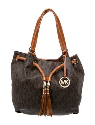 Pre-owned Michael Michael Kors Bucket Bag In Brown