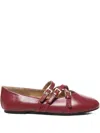 Michael Michael Kors Buckled-straps Ballet Flats