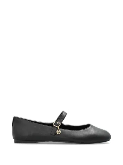 Michael Michael Kors Buckle-strap Ballet Flats In Black