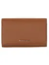 Michael Michael Kors Buff Cow Leather Wallets In Brown