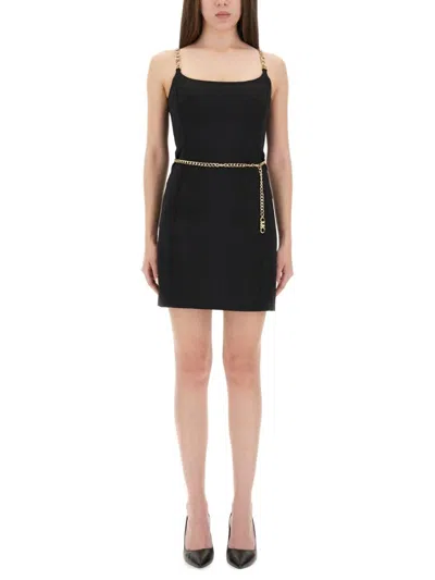 MICHAEL MICHAEL KORS BUSTIER MINIDRESS WITH WAIST-CINCHING BELT