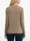 Michael Michael Kors Button-cuff Wool Jumper In Brown