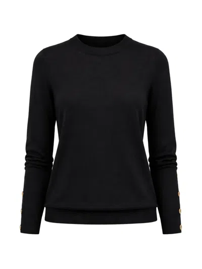 Michael Michael Kors Button-embellished Sweater In Blue