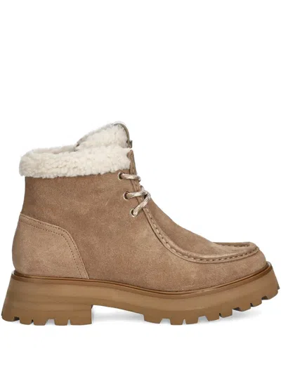 Michael Michael Kors Cade Lace-up Boots In Neutral