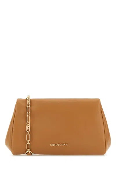Michael Michael Kors Camel Leather Belle Crossbody Bag