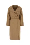 MICHAEL MICHAEL KORS MICHAEL MICHAEL KORS CAMEL POLYESTER BLEND TRENCH COAT