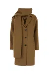 Michael Michael Kors Michael By Michael Kors Camel Wool Blend Coat In Brown
