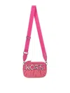 Michael Michael Kors Quilted Camera Bag With Prominent Logo And Adjustable Strap In Multicolour