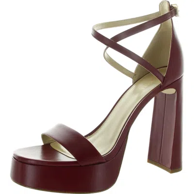 Michael Michael Kors Cami Platform Womens Strappy Crinkled Platform Heels