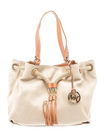 Pre-owned Michael Michael Kors Canvas Shoulder Bag
