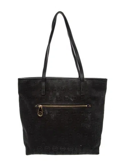 Pre-owned Michael Michael Kors Canvas Tote In Black
