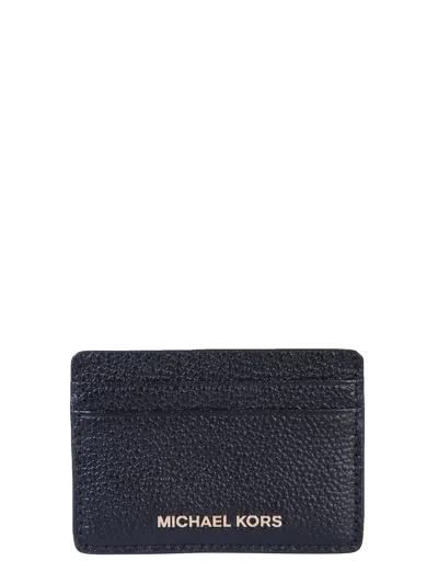 Michael Michael Kors Card Holder With Logo In Black