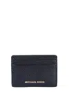 Michael Michael Kors Card Holder With Logo In Black