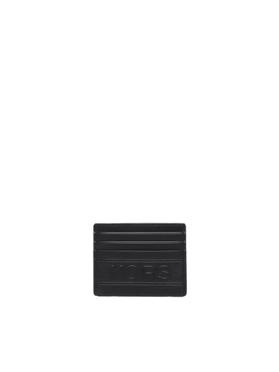 Michael Michael Kors Cardholder In Cowskin In Black