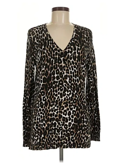 Pre-owned Michael Michael Kors Cardigan Sweater In Black