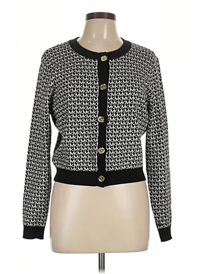 Pre-owned Michael Michael Kors Cardigan Sweater In Black