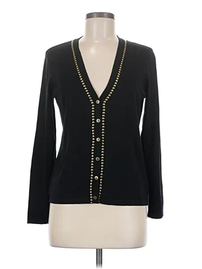 Pre-owned Michael Michael Kors Cardigan Sweater In Black