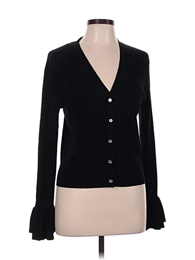 Pre-owned Michael Michael Kors Cardigan Sweater In Black