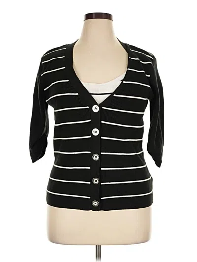 Pre-owned Michael Michael Kors Cardigan Sweater In Black
