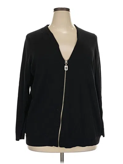Pre-owned Michael Michael Kors Cardigan Sweater In Black