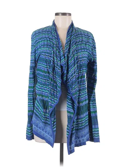 Pre-owned Michael Michael Kors Cardigan Sweater In Blue