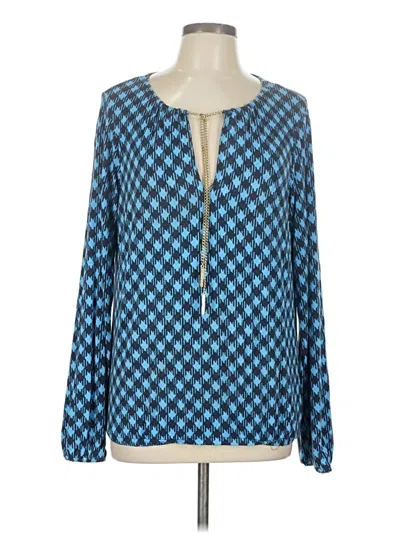 Pre-owned Michael Michael Kors Cardigan Sweater In Blue