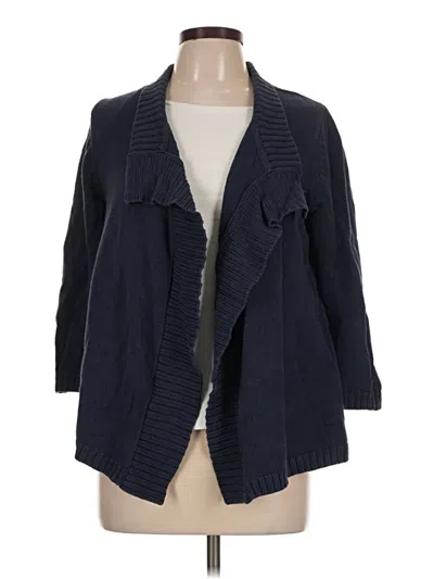 Pre-owned Michael Michael Kors Cardigan Sweater In Blue