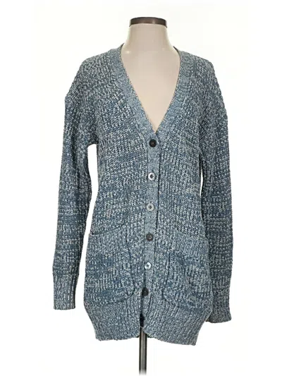 Pre-owned Michael Michael Kors Cardigan Sweater In Blue