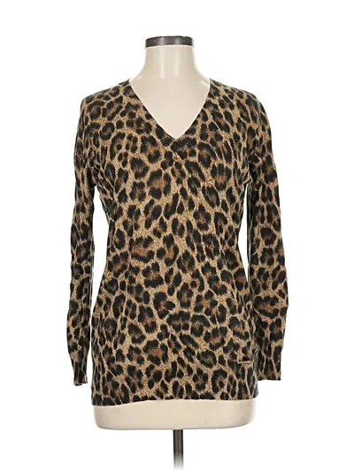 Pre-owned Michael Michael Kors Cardigan Sweater In Brown