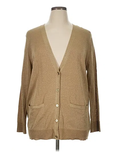 Pre-owned Michael Michael Kors Cardigan Sweater In Brown