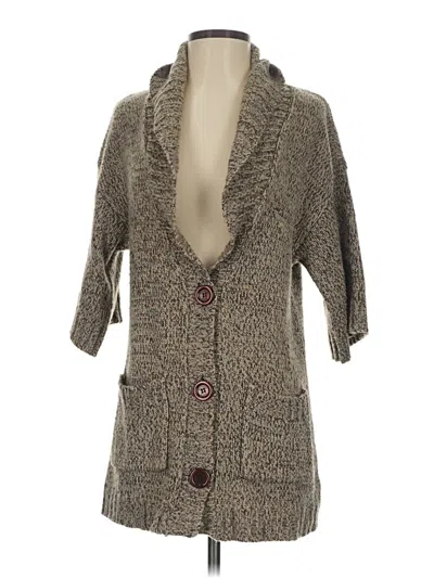 Pre-owned Michael Michael Kors Cardigan Sweater In Brown