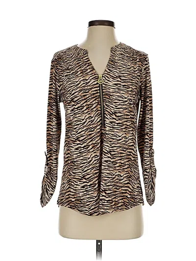 Pre-owned Michael Michael Kors Cardigan Sweater In Brown
