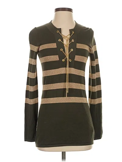 Pre-owned Michael Michael Kors Cardigan Sweater In Brown