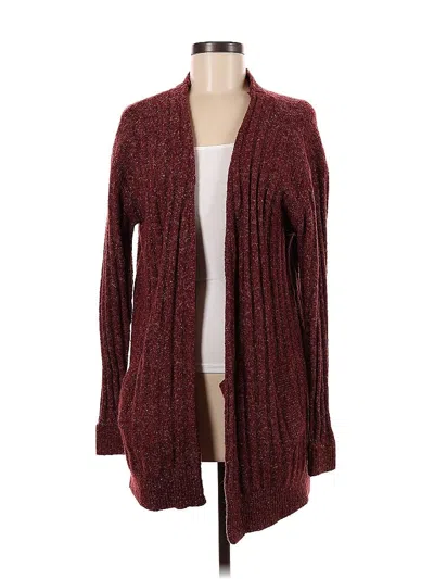 Pre-owned Michael Michael Kors Cardigan Sweater In Burgundy
