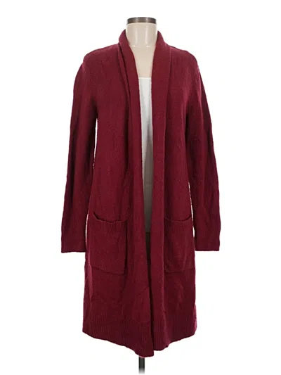 Pre-owned Michael Michael Kors Cardigan Sweater In Burgundy