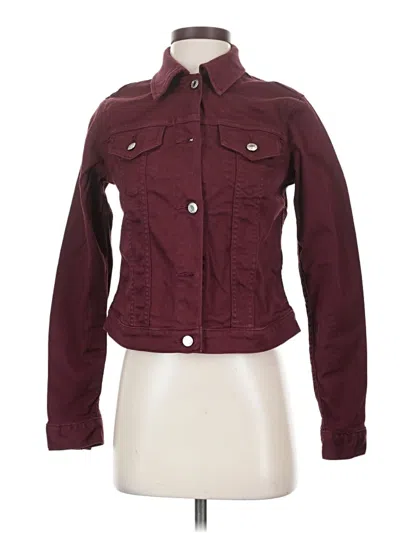 Pre-owned Michael Michael Kors Cardigan Sweater In Burgundy