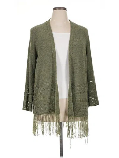 Pre-owned Michael Michael Kors Cardigan Sweater In Green