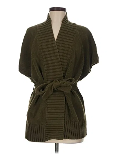 Pre-owned Michael Michael Kors Cardigan Sweater In Green