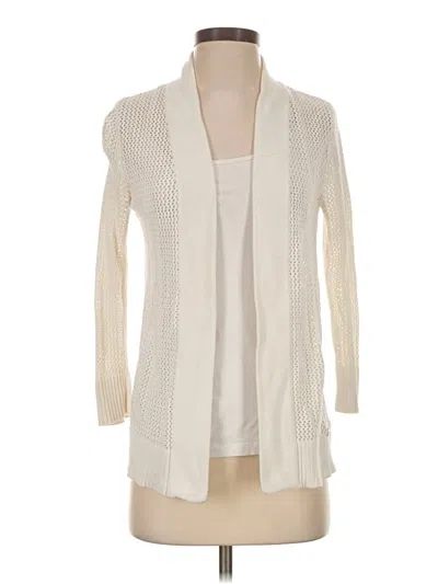 Pre-owned Michael Michael Kors Cardigan Sweater In Ivory