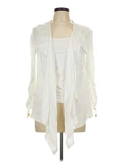 Pre-owned Michael Michael Kors Cardigan Sweater In Ivory