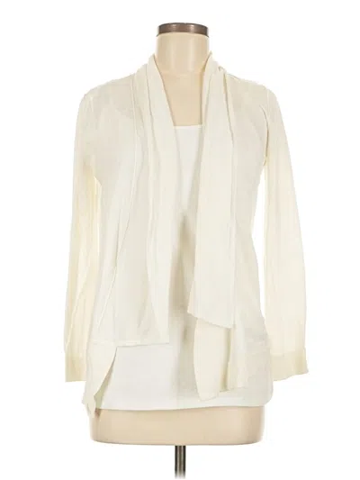 Pre-owned Michael Michael Kors Cardigan Sweater In Ivory